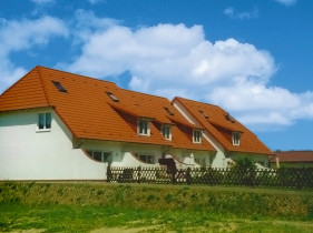 Ziegeldach Reihenhaus